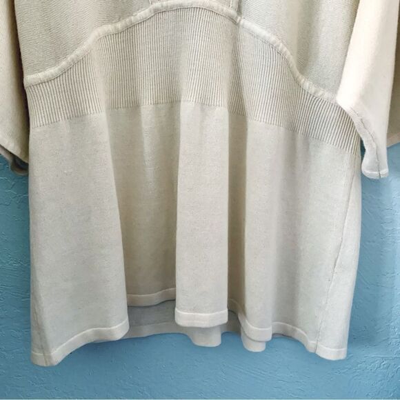 Christopher & Banks Cream Cowl Neck Tunic Sweater Size Large - Picture 6 of 10